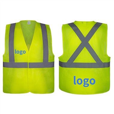 सुरक्षा चिंतनशील बनियान लोगो मुद्रण