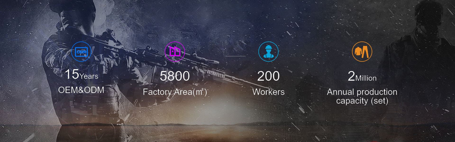 Military uniform factory